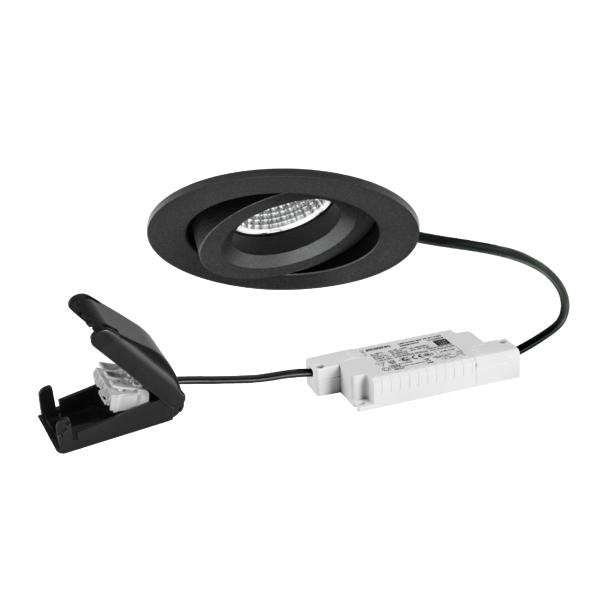 Brumberg Leuchten - Downlight/Strahler/Flutlicht LED-Einbaustrahler 230V 39478183 3000K, sw