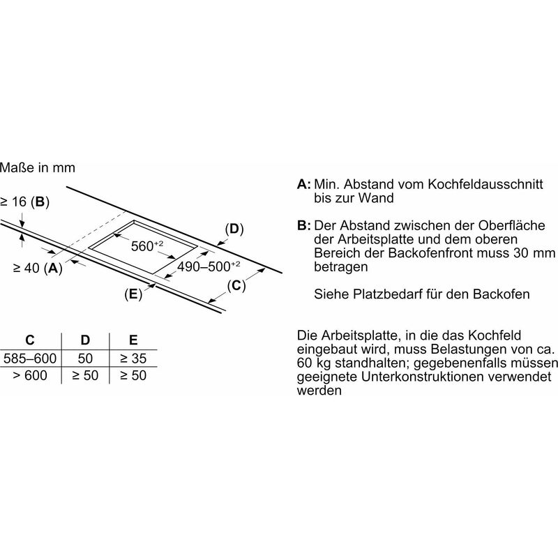 Constructa-Neff - Kochfeld EB-Autark-Kochfeld T56STF1L0 Induktion