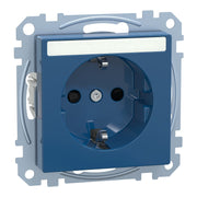 Merten - Steckdose SCHUKO-Steckdose bl MEG2302-0378 mit Schriftfeld