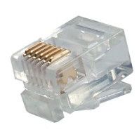 Telegärtner - Modularer Steckverbinder RJ12-Stecker 100023026 MP6(6) − 100 Stück