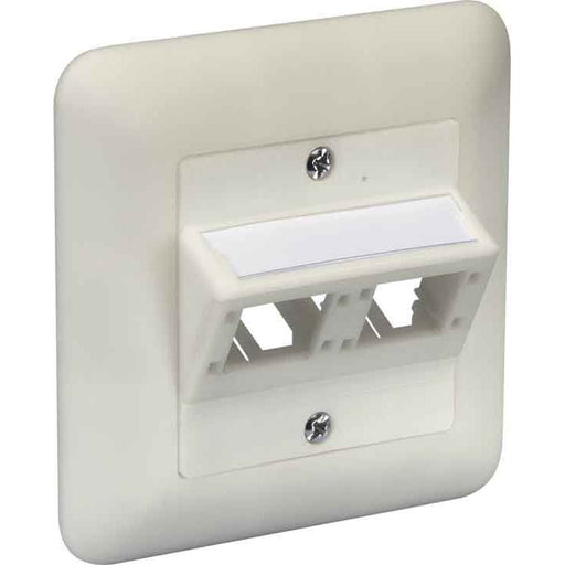 Reichle&De-Massari - Kommunikationsanschlussdose Kupfer DIN Anschlussdose 306004 80x80, 2Port beige − 10 Stück