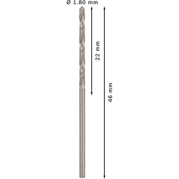 Bosch - Bohrer PRO Metal HSS-G 2608585473 Spiralbohrer 1,8 x