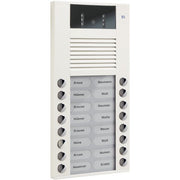 TCS Tür Control - Türstation für Türkommunikation Video color Außenstation AVE14163-0018 16Tast 2reih.AP ws