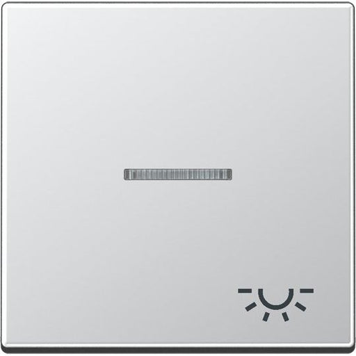 Jung - Abdeckung/Bedienelement für Installationsschalterprogramme Wippe Symbol LICHT alu A 590 KO5 L AL für Kontrollschalter
