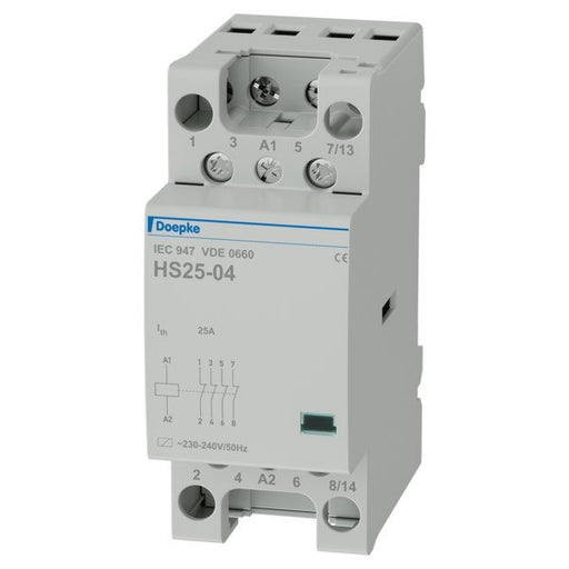 Doepke - Installationsschütz für Reiheneinbau Schütz HS 2-230AC/25-04 4 Öffner