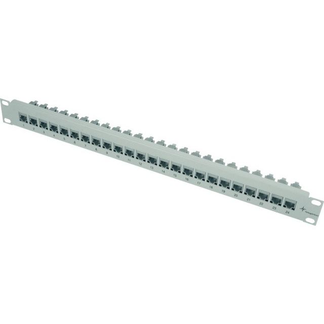 Telegärtner - Patchpanel Kupfer 19Z.-Modulträger 1HE 100007007 inkl. 24AMJ Module