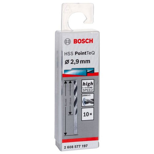Bosch - Bohrer Metallspiralbohrer HSS 2608577197 PointTeQ DIN 338 2,9