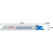 Bosch - Säbelsägeblatt PRO Metal Demolition 2608657407 S925VF