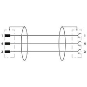 Phoenix Contact - Konfektioniertes Sensor-Aktor-Kabel Sensor-/Aktor-Kabel SAC-3P-MS/0,#1406023 − 50 Stück