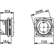 Telegärtner - Zubehör/Ersatzteile für modulares Anschlusssystem STX V1 Flansch 100022891 Metall