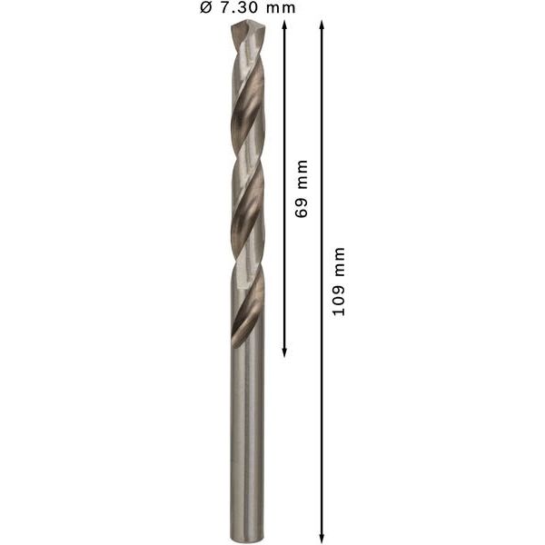 Bosch - Bohrer PRO Metal HSS-G 2608585502 Spiralbohrer 7,3 x