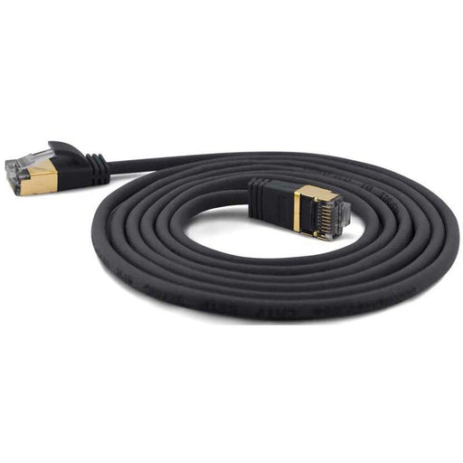 Wantec - Patchkabel Kupfer SSTP-Patchkabel Cat.6A sw 7197 sw 0,1m 0,1m Steck. 4mm
