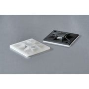 HellermannTyton - Befestigungssockel und -element für Kabelbinder Montagesockel QM20-PA66-BK-C1 20x20mm schwarz − 100 Stück