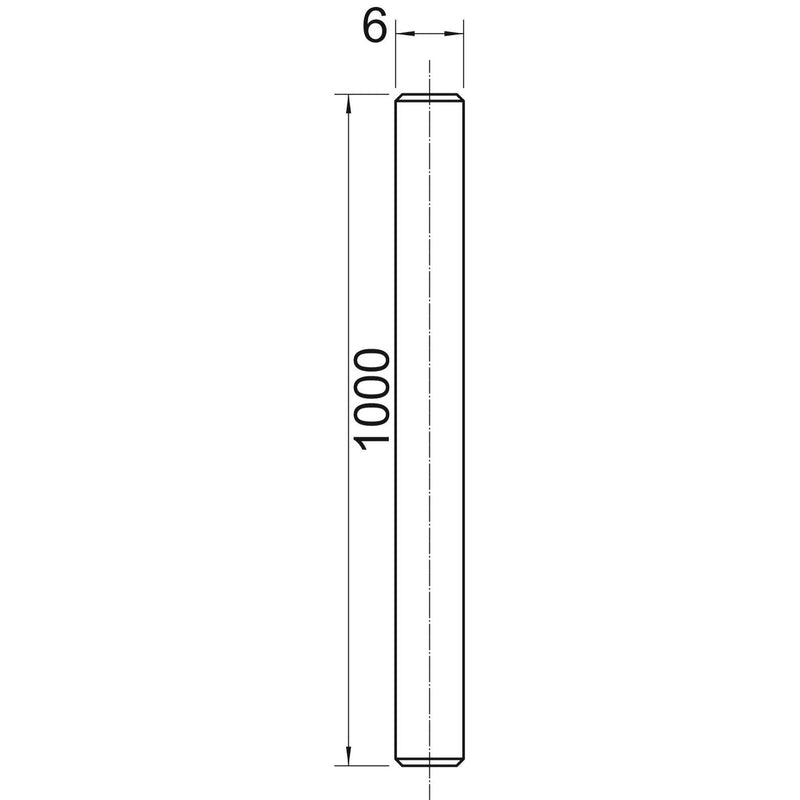 OBO Bettermann - Gewindestange TR M6 1M A4 M6x1000mm
