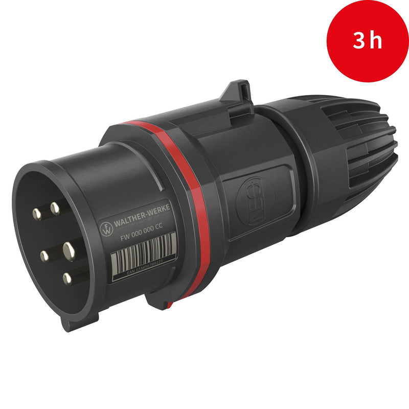 Walther Werke - CEE-Stecker (IEC 60309) CEE NEO Phasenwender FW211503PH 16A 5P 3h IP54 − 5 Stück