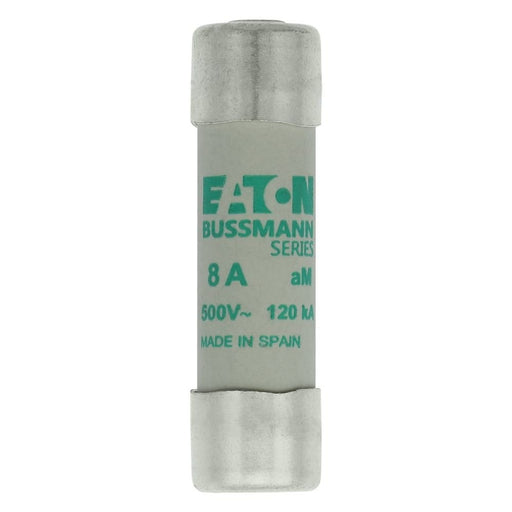 Eaton - Zylindrische Sicherung Sicherungseinsatz Nieders. CYL AM 14,#C14M8S 8A AC 500V 120kA − 10 Stück