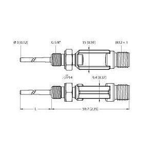 Turck - Temperaturmessumformer Temperaturerfassung TTM100C-1 #9910551 m. Stromausgang