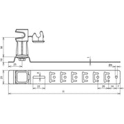 DEHN - Dachleitungshalter für Blitzschutz Dachleitungshalter DLHUS8H36L205BRGALCU UNIsnap Cu/K-braun