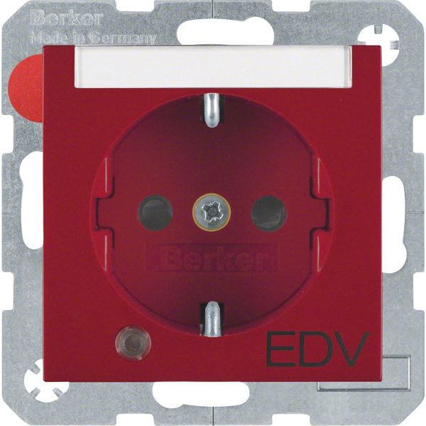 Berker - Steckdose SCHUKO-Steckdose rt matt 41101915 Kontroll-LED