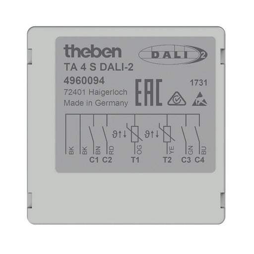 Theben - Bussystem-Binäreingang Tasterschnittstelle TA 4 S DALI-2 4 Eingänge