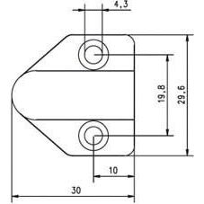 Assa Abloy effeff - Netzanschlussleitung Kabelübergang 10318-60-----00 Messing 60cm