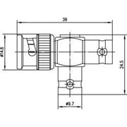 Telegärtner - Koax-Kupplung BNC T-Stück (F-M-F) 100023587 50 Ohm − 5 Stück