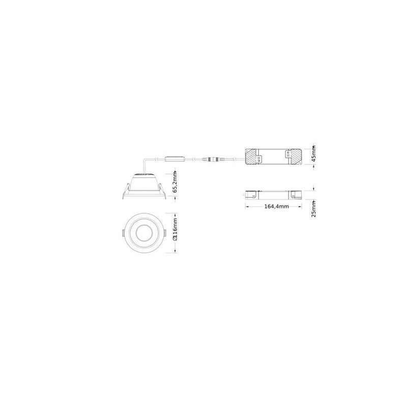 Ledvance - Downlight/Strahler/Flutlicht LED-Downlight DLCTDAD100P13WMSU19 940, DALI