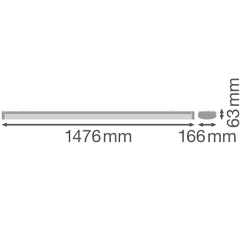 Ledvance - Decken-/Wandleuchte LED-Anbauleuchte LNSF1500P45W840 IP44 840