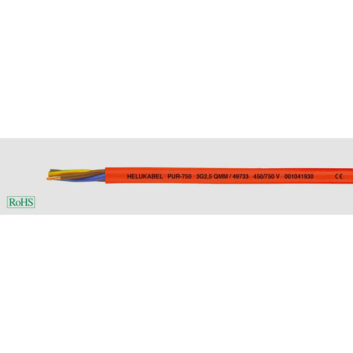 Klimaprime - Energiekabel < 1 kV, für ortsveränderlichen Einsatz HEL PUR-750 2x1,5 PUR-S PUR-750 2x1,5 teuerleitung