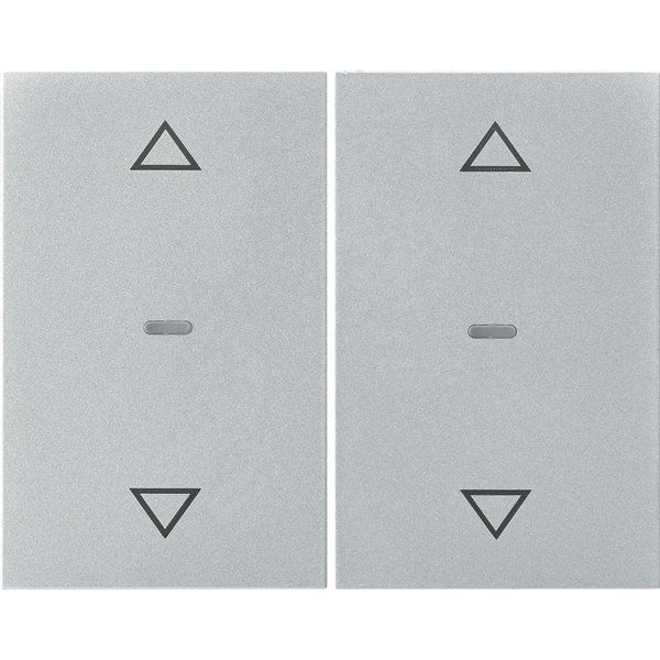 Berker - Abdeckung/Bedienelement für Installationsschalterprogramme Abdeckung Tastsensor-Modul 80961371 2-fach alu