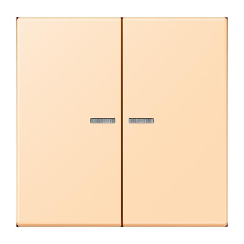 Jung - Abdeckung/Bedienelement für Installationsschalterprogramme Wippe mit Lichtleiter LC 102 KO5 223 ocre