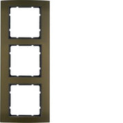 Berker - Abdeckrahmen Rahmen br/anth 10133001 3fach