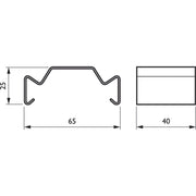 Philips Lighting - Mechanisches Zubehör/Ersatzteile für Leuchten Deckenabhänger LL500Z SMB SI silber