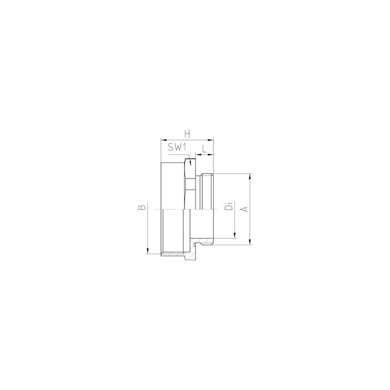 Jacob - Erweiterungs-/Reduzierring MS-Erweiterung M32M40/FR galv.,vernick