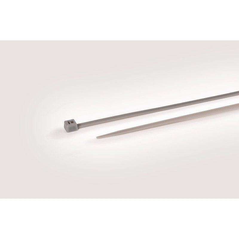 HellermannTyton - Kabelbinder T50R PA46 GY 100 200x4,6mm − 100 Stück