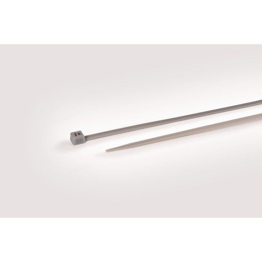 HellermannTyton - Kabelbinder T50R PA46 GY 100 200x4,6mm − 100 Stück