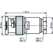 Telegärtner - Koax-Steckverbinder BNC-Kabelstecker 100023343