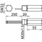 DEHN - Überspannungsableiter für Informations-/MSR-Technik Überspannungsableiter DPI CD EXI 24 M DEHNpipe Ex (i)