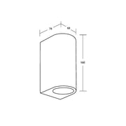 Brumberg Leuchten - Decken-/Wandleuchte LED-Wandleuchte 65332180 schwarz