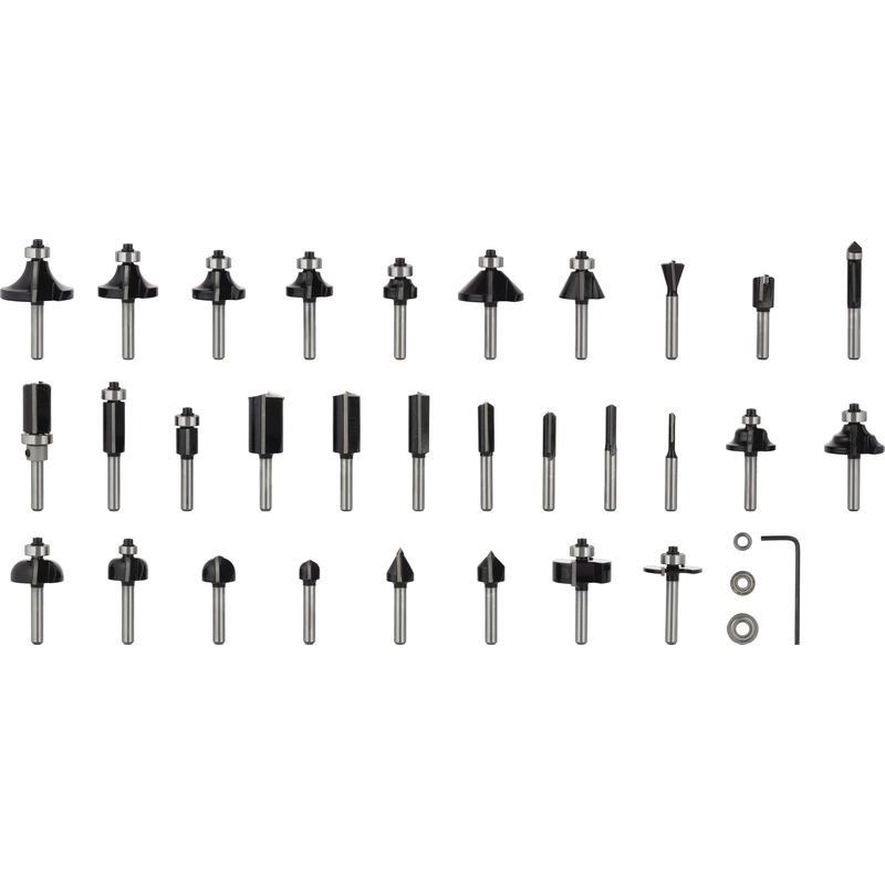 Bosch - Werkzeugset PRO Fräsersatz gemischt, 2607017476 Schaft 1/4