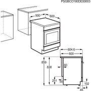 Electrolux AEG - Herd Elektroherd CCB50090BW 50cm
