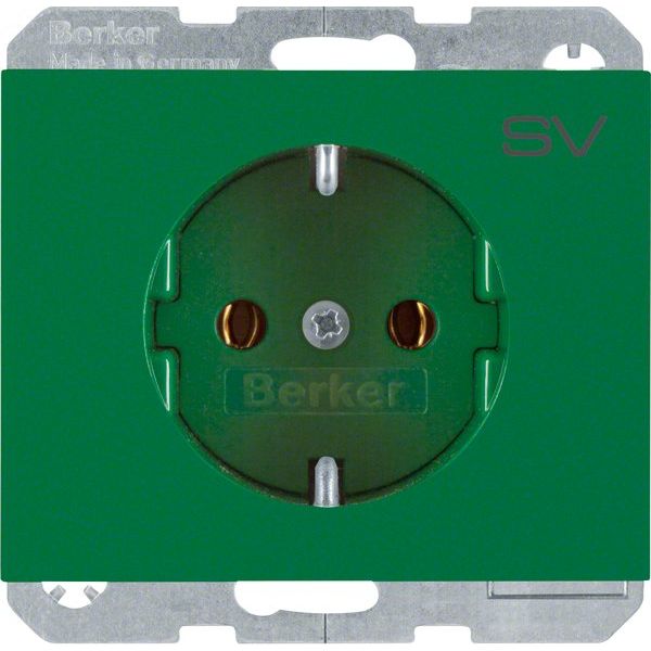 Berker - Steckdose SCHUKO-Steckdose gn 47157113 m.Aufdruck