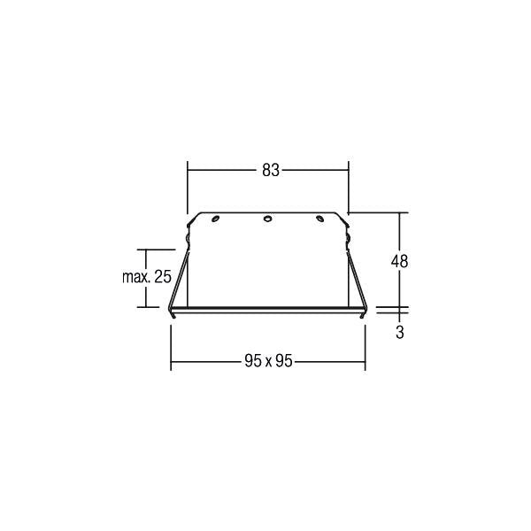Brumberg Leuchten - Downlight/Strahler/Flutlicht LED-Einbaustrahler 12287153 350mA 3000K ni.matt