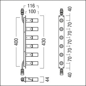 Zumtobel Group - Wegeleuchte Rohrleuchte SUSY CL 6P #42183710 3000K