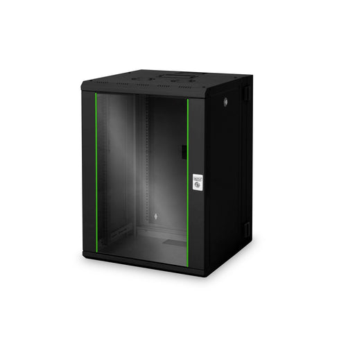 DIGITUS - Netzwerk-/Serverschrank Wandgehäuse DN-19 16-U-3-SW schwenkbar