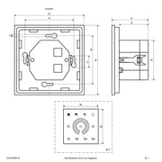 EVN Lichttechnik - Steuergerät für Leuchten DALI-Wandpanel DALWPWWCW 100-240V/AC