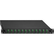 Rutenbeck - Patchpanel LWL BasicLine Spleissbox 2280309120 12xSC-D OS2 APC grün