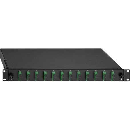 Rutenbeck - Patchpanel LWL BasicLine Spleissbox 2280309120 12xSC-D OS2 APC grün