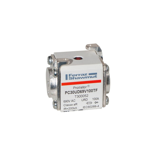 Mersen - HRC-Sicherung Sicherungseinsatz HL PC30UD69V100TF Gr.30 aR 100A/690VSB − 3 Stück