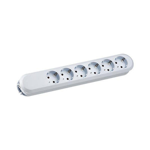 Bachmann - Mehrfachsteckdose Tischsteckdose 6f. 381.246K ohne Zuleitung, ws